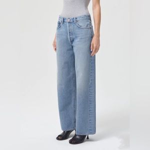 Agolde Low Slung Baggy Jean, 30.5”, Void, Size 24